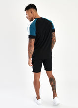 Load image into Gallery viewer, Gym King Contrast Core Plus Short Sleeve T-Shirt - Black/Ink/White