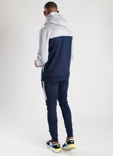 Load image into Gallery viewer, GK Climb Poly Half Zip Through Tracksuit Top - Grey Marl/Navy/White