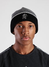 Load image into Gallery viewer, GK Shield Beanie - Black/Grey/White