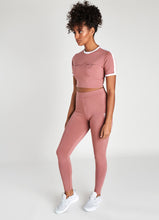 Load image into Gallery viewer, GK Script Ringer Crop Tee - Mauve
